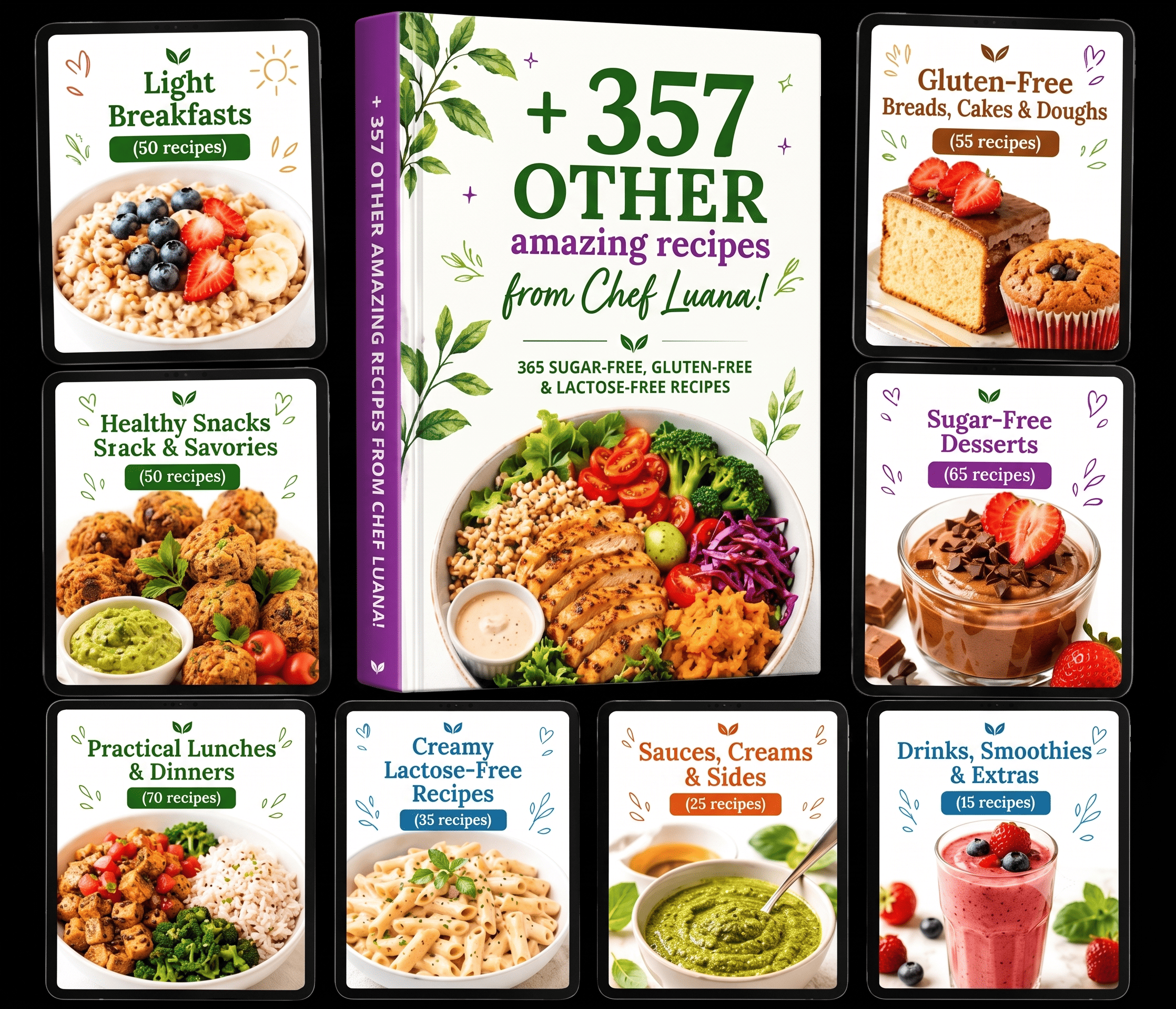 Preview of the 357 extra recipes